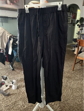 Uniqlo Black Cotton Jogger Pants XL